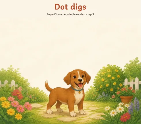 Cover of Dot digs, decodable reader step 3