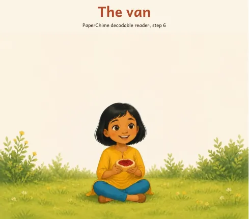 Cover of The van, decodable reader step 6