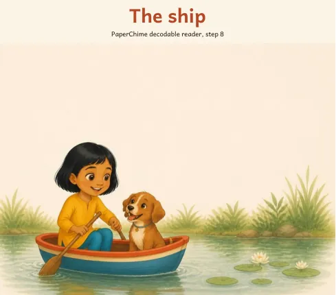 Cover of The ship, decodable reader step 8