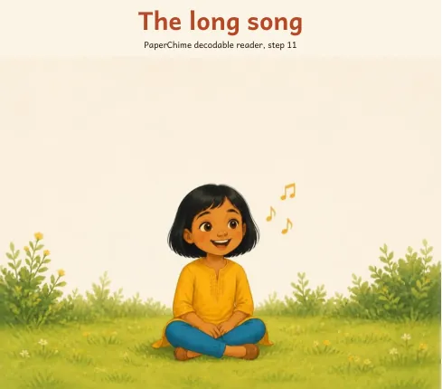 Cover of The long song, decodable reader step 11