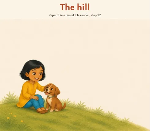Cover of The hill, decodable reader step 12