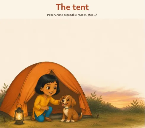 Cover of The tent, decodable reader step 14