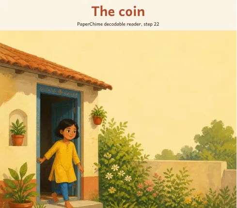 Cover of The coin, decodable reader step 22