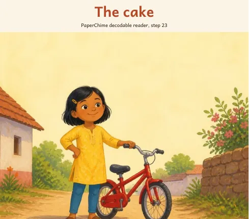 Cover of The cake, decodable reader step 23