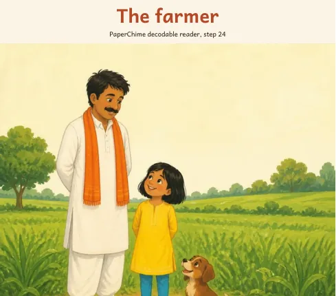 Cover of The farmer, decodable reader step 24