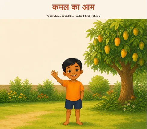 Cover of कमल का आम, Hindi decodable reader 1