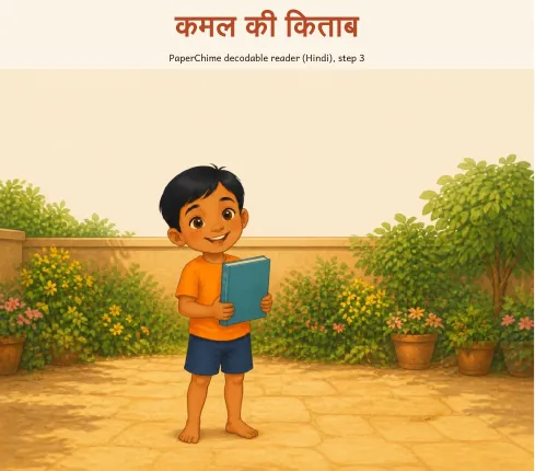 Cover of कमल की किताब, Hindi decodable reader 2