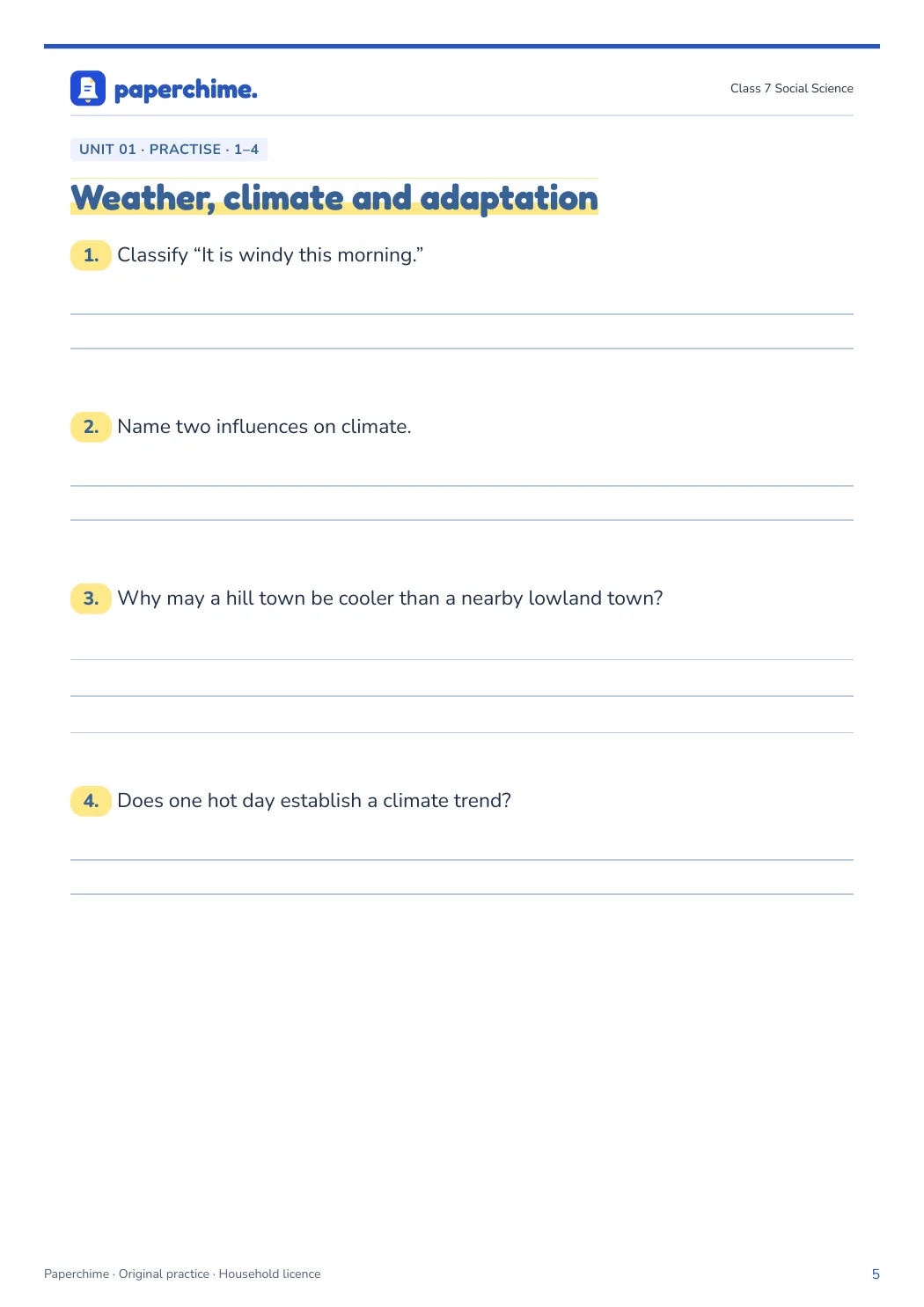 Actual learner page from Class 7 Social Science