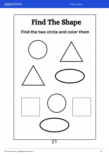 Actual page from Shapes explorer